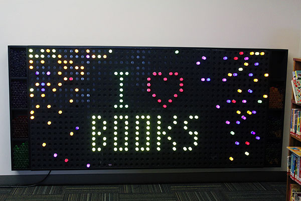 Giant Lite Brite at The Dalles Library Children's Room