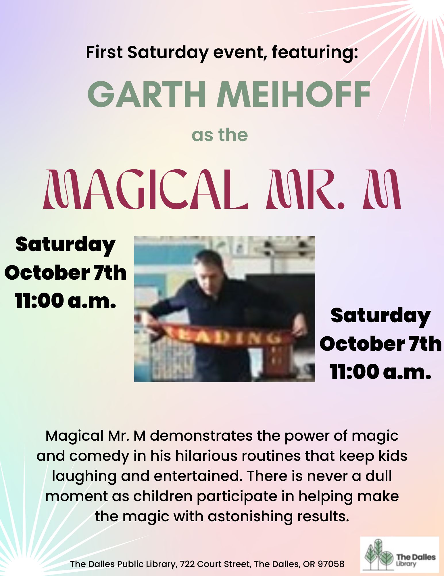 Magical Mr. M will amaze and delight children of all ages