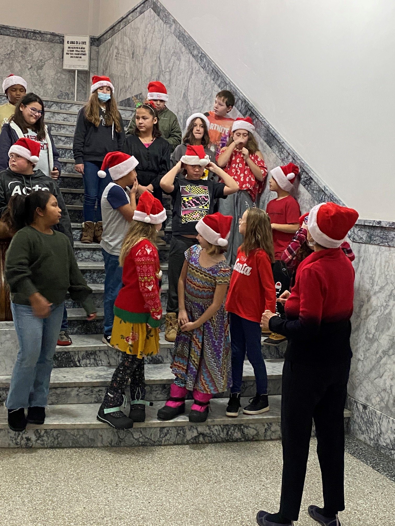 Colonel Wright Troubadour Carolers will perform on Dec. 7th at 10:15