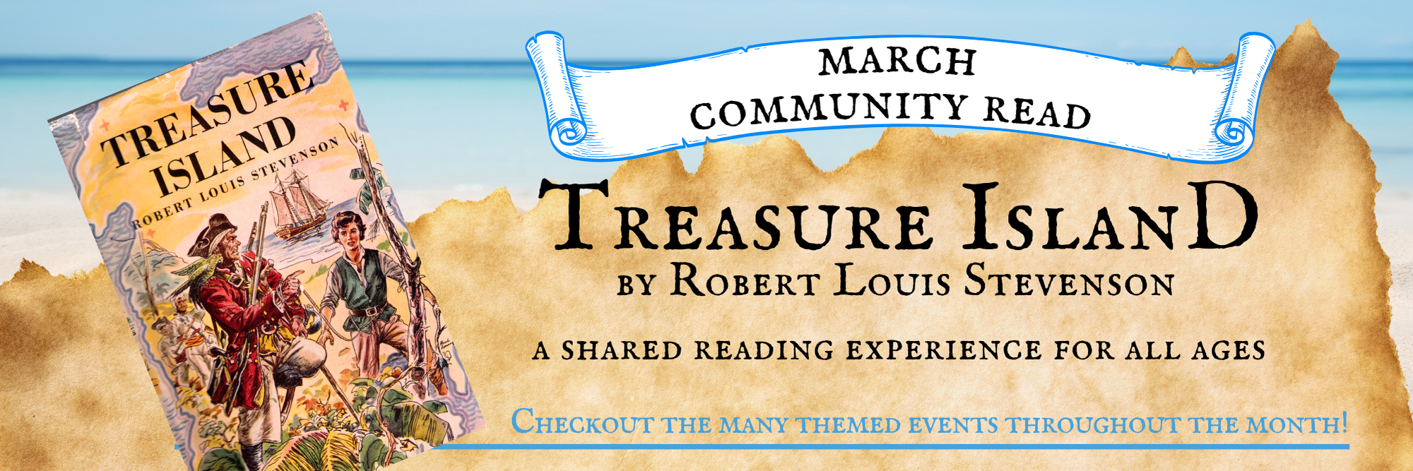 Treasure Island Community Read Banner