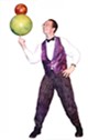 Rhys Thomas, he juggles, does magic, and is downright funny!