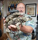 Rich Ritchey brings live reptiles to the library. Snakes, lizards, and more!