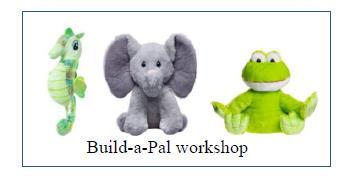 some examples of Build-a-Pal stuffies that might be available