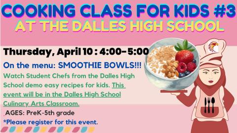 Kids Cooking Class at TDHS
