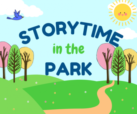 Friday Morning Storytime is held in City Park through the end of August