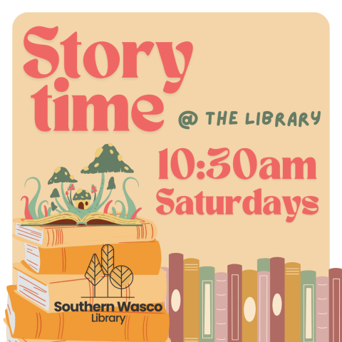 Storytime at the Library, Saturdays at 10:30 am