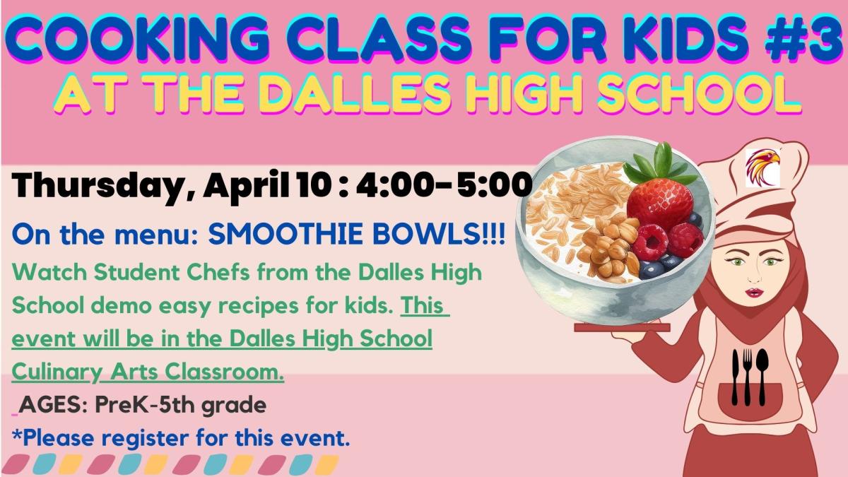 Kids Cooking Class at TDHS