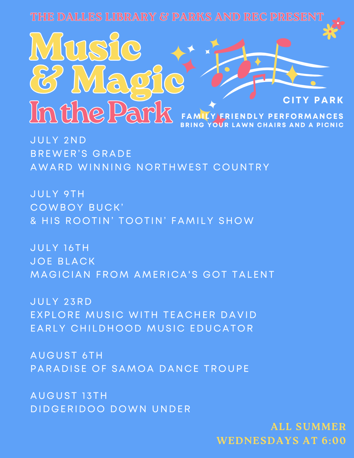 Music 7 Magic Schedule