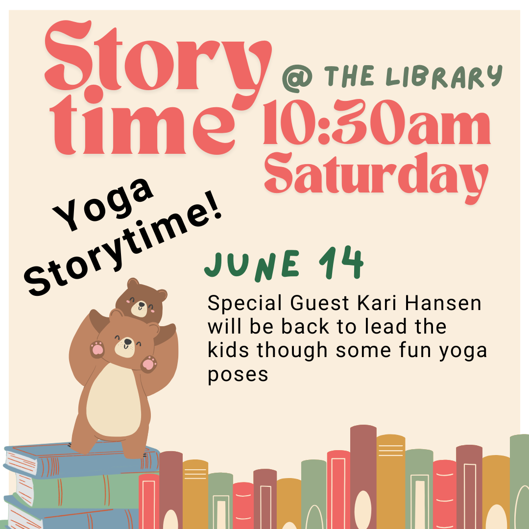 Yoga Storytime on June 14th at 10:30 am