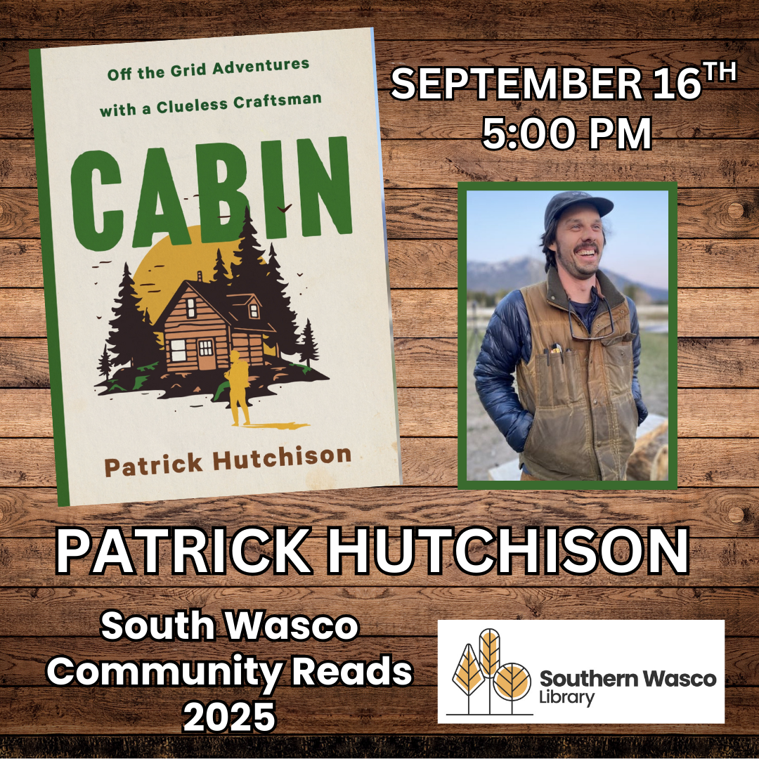 Patrick Hutchison:  "Cabin", September 16th at 5:00 pm