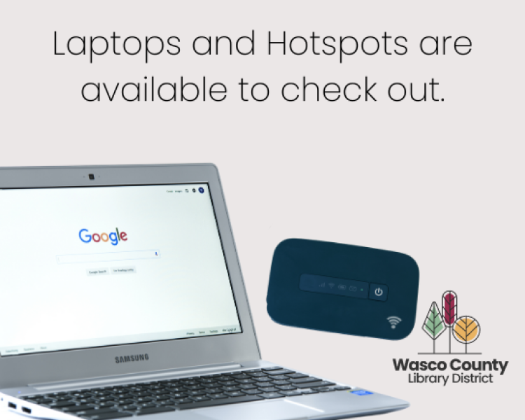 Laptops and Hotspots are available to check out